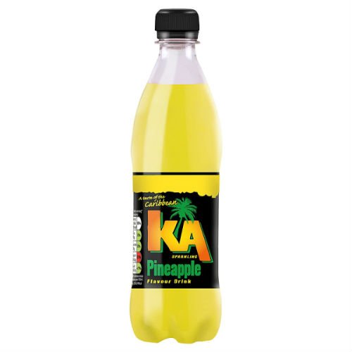 KA Sparkling Pineapple Flavour Drink 500ml (Packung 12) von KA