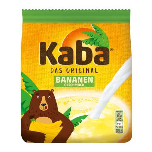 Kaba Bananen Pulver 400 g Beutel, das Original Kaba Bananenpulver zum Teilen mit der Familie, Pulver mit Bananen Geschmack von KABA