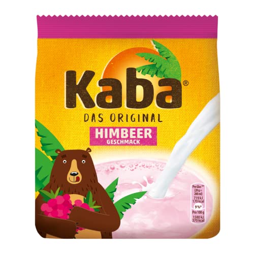 Kaba Himbeer Pulver 400 g Beutel,das Original Himbeerpulver zum Teilen mit der Familie, Pulver mit Himbeergeschmack von KABA