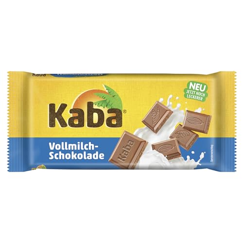 Kaba Milchschokolade Tafelschokolade, 100g Tafel, zartschmelzende Vollmilch mit original Kaba-Geschmack von KABA