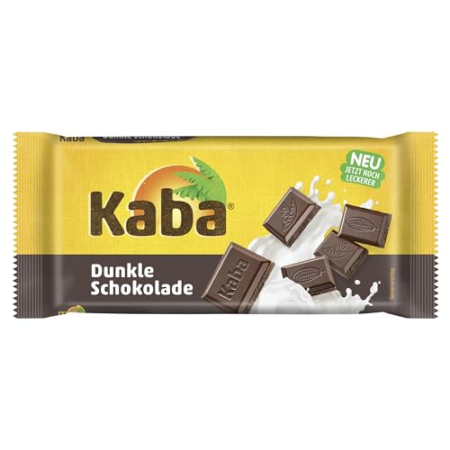 Kaba dunkle Schokolade, Schokoladentafel, 90 g Tafel, vollmundige, dunkle Schokolade mit original Kaba-Geschmack von KABA