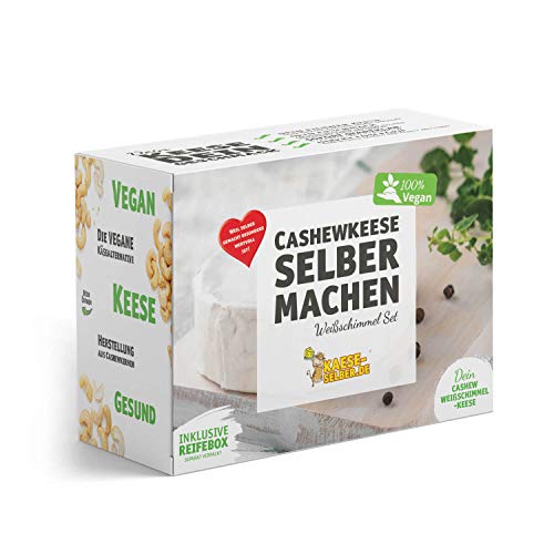 Käse selber machen - Veganen Cashew Weißschimmel-Keese selber machen Set von KAESE-SELBER.DE