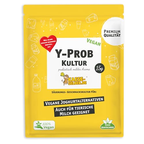 Y-PROB Vegan Jogurdkultur - probiotischer Jogurd mildes Aroma von KAESE-SELBER.DE