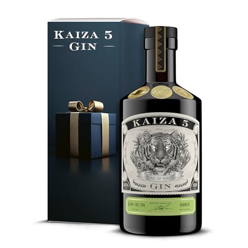 KAIZA 5 GIN - 0,7 l - 43% | Der ausgezeichnete Gin aus Südafrika/Kapstadt | Frisch, weich, exotisch mit schwarzer Johannisbeere und Grapefruit | Perfekt als Gin Tonic | GESCHENK von KAIZA