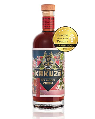 KAKUZO Earl Grey Vodka - Japanische Vodka-Kreation - Verfeinert mit Tee Blend aus Japan, Indien & China - Würzig Mit Noten von Honig & Zitrus - Made in Germany (1 x 0,7l) von KAKUZO