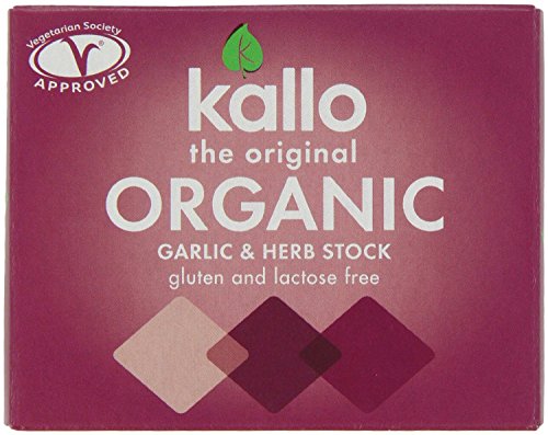 Organic Garlic and Herb Stock Cubes - 6x11g von KALLO FOODS