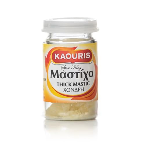 Chios Mastix Naturharz Gummi Mastiha Öl Kaouris - Dicke Tränen/Körnung, 1 Packung mit 10 g von KAOURIS