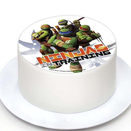 Kardasis TMNT Ninja Tortenaufleger | Essbarer Aufleger für Torten und Kuchen | Tortendekoration für den TMNT Ninja Themengeburtstag | 20cm von KARDASIS