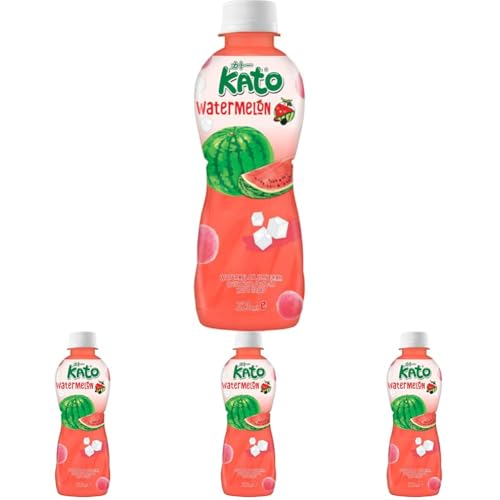 KATO - Wassermelonensaft mit Nata de Coco - 1 X 320 ML (Packung mit 4) von KATO