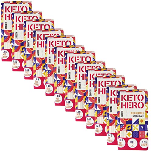 KETO-HERO® 12 x 100g belgische Milchschokolade - KETO-fest von KETO-HERO