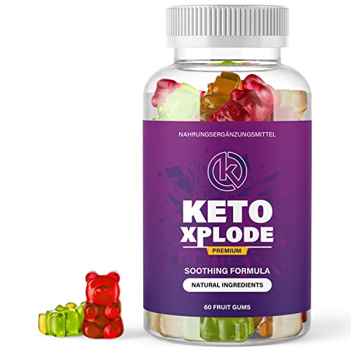 Ketoxplode Gummibärchen - leckere Fruchtgummies - geeignet für Männer & Frauen - 1x Inhalt 60 Gummies von KETOXPLODE