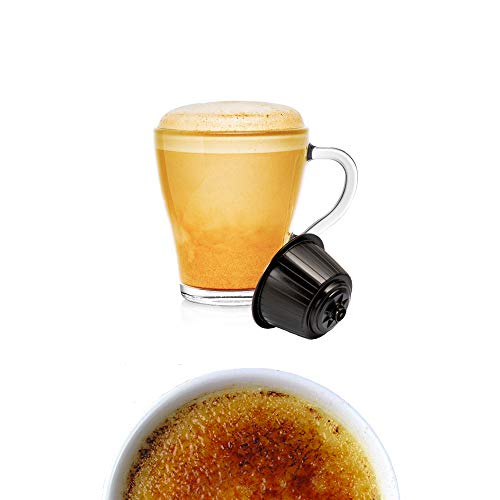 KICKKICK 32 Kapseln Nescafé Dolce Gusto Creme Brulee - Kaffee Kompatibel Creme Brulee - Made in Italy Kaffee von KICKKICK