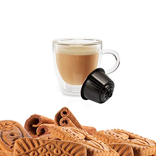 KICKKICK 32 Kapseln Speculoos Cappuccino Keks und Zimt - Kapseln Kompatibel mit Nescafé Dolce Gusto von KICKKICK