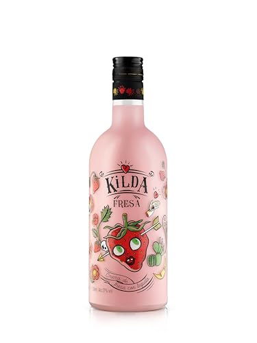 Kilda Likör | verschiedene Sorten | Erdeere | 0,7 Liter | 17% vol. | Getränke mit Alkohol | Geschenke für Frauen und Männer (Erdbeere) von KILDA