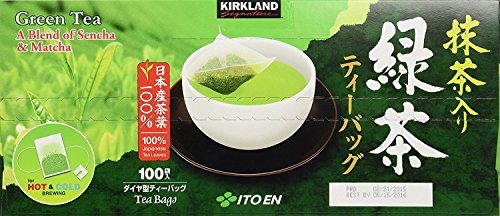 (100 x 2 Tea Bags) - Kirkland Signature Ito En Matcha Blend (Green Tea), 100% Japanese Green Tea 100 count (Pack of 2) von KIRKLAND