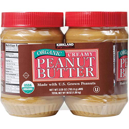 COS-SL 2 Pack Combo USDA Organic Creammy Peanut Butter 100% U.s. Valencia Peanuts 28 Oz Each Jar von KIRKLAND