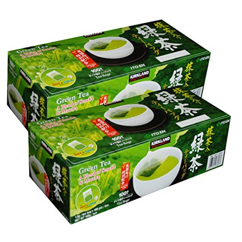 Kirkland Signature Grüner Tee, eine Mischung aus Sencha & Matcha, 100 x 2 Packungen von KIRKLAND