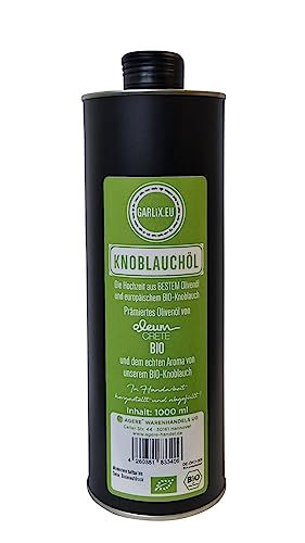 Bio! Knoblauchöl DE-ÖKO-006 Zutaten: Olivenöl und echtes Knoblaucharoma aus frischem spanischem Knoblauch. von oleum crete