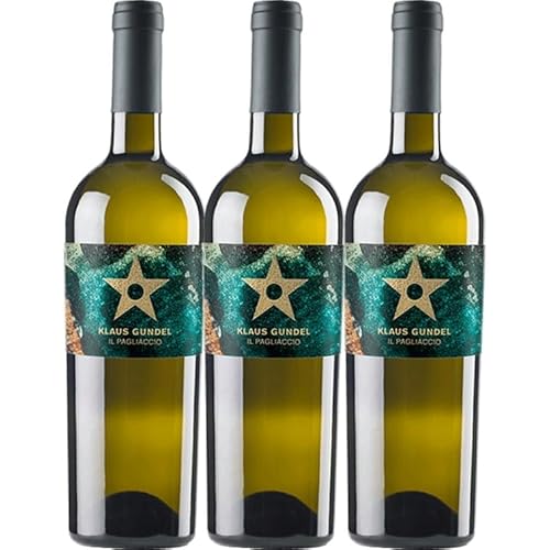 KLAUS GUNDEL IL PAGLIACCIO Trebbiano Weißwein (3 x 0,75l) - trocken, weiß, aus der Lombardei, Italien - Fine Dining von KLAUS GUNDEL