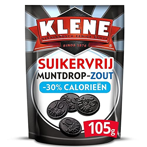 Klene Muntdrop Zout Suikervrij Niederländisches Lakritz 105G von KLENE