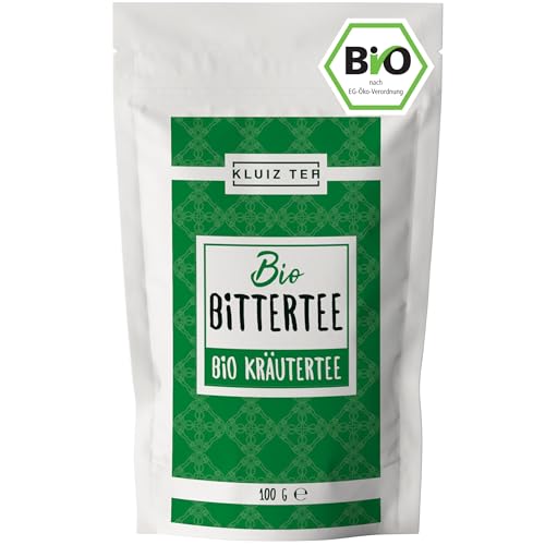 Bio Bittertee lose - 100 Gramm I mit Löwenzahn, Mariendistel, Wermut, und weiteren Bitterkräutern I Bitterstoff Tee by KLUIZ TEA von KLUIZ