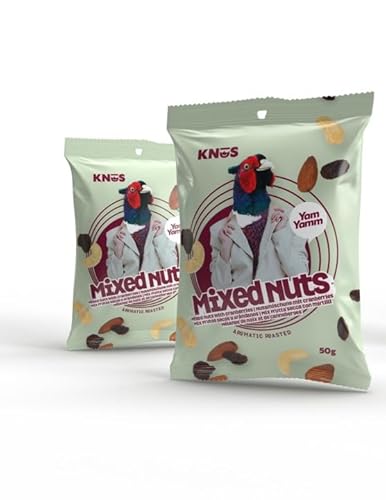 KNÜS® Studenten Mix, gemischte Nüsse 50gr | 10er Pack (10 x 50gr) | Gesunder Snack | Kleine Packungen für unterwegs von KNÜS