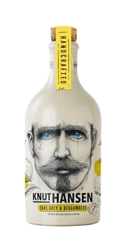 KNUT HANSEN DRY GIN EARL GREY BERGAMOTTE I Weltweit ausgezeichnet | Im Herzen Hamburgs zu Hause I 0,5l I 40% Vol. von KNUT HANSEN DRY GIN