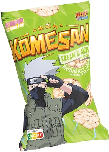 KOMESAN Brown Rice Chips, Kakashi, Cream & Onion Flavor - 1 x 60 g von KOMESAN