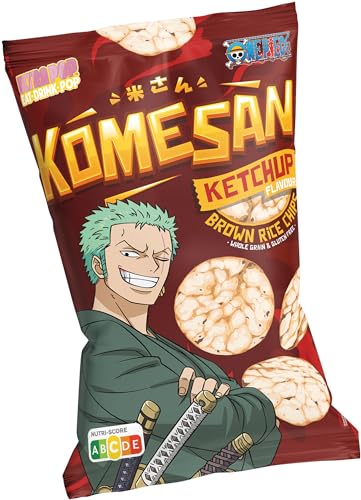 KOMESAN Brown Rice Chips, Zoro, Ketchup Flavour - 1 x 60 g von KOMESAN