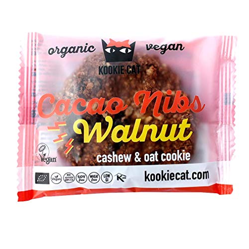 Kookie Cat | Cacao Nib & Walnut Cookie | 10 x 50g von KOOKIE CAT