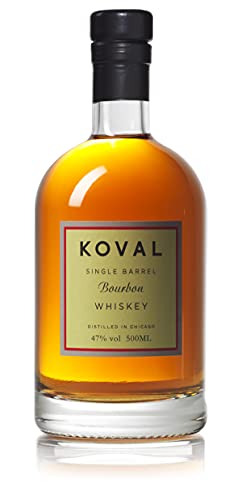 Koval I Bourbon Single Barrel Whiskey I Komposition von Mais und Hirse I 47% Vol. I 500 ml von KOVAL