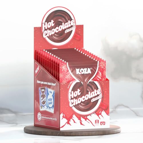 KOZA Instant Getränkepulver einzeln verpackt im Beutel 228gr | Pulver für heiße Schokolade | Türkische Schokolade | Milchgetränk | Trinkschokolade | Tassenportion 12x19gr Hot Chocolate von KOZA