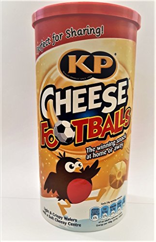 KP Cheese Footballs leichte und knusprige Waffeln mit einem weichen Käsezentrum, 142 g, limitierte Auflage von KP Foods