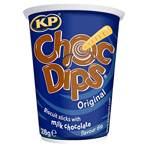 KP Choc Dips Original Biskuit-Sticks mit Schoko-Dip - 28g - 6er-Packung von KP