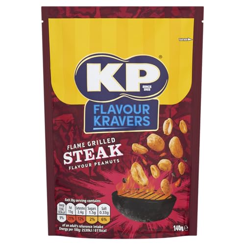 KP Flavour Kravers Flame Grillsteak Erdnüsse, 140 g von KP