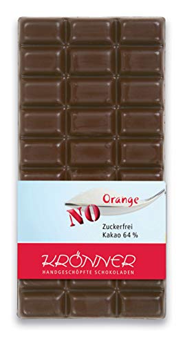 Krönner Orange - No Sugar / 100 g Tafelschokolade von KRÖNNER KAFFEEHAUS . KONDITOREI . CHOCOLATIER GARMISCH-PARTENKIRCHEN