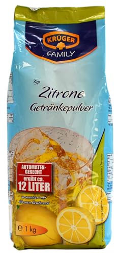 Krüger Family Typ Zitrone Getränkepulver, 5er Pack (5 x 1 kg) von KRÜGER FAMILY