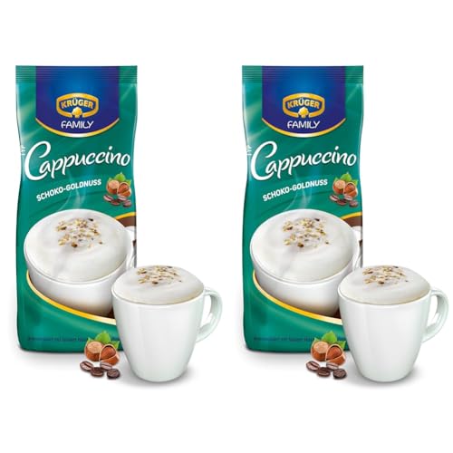 KRÜGER Family Cappuccino Schoko Goldnuss (1 x 0.5 kg) (Packung mit 2) von KRÜGER