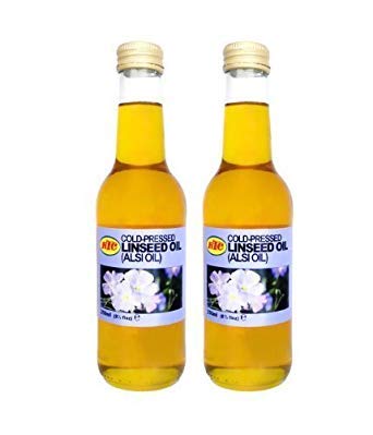 KTC - 100 % reines kaltgepresstes Leinöl / Flachssamenöl - 2 x 250 ml von KTC