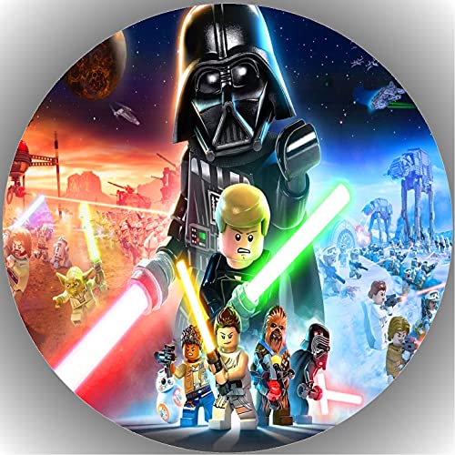 Premium Esspapier Tortenaufleger Tortenbild Geburtstag kompatibel mit Star Wars Kids K1 von KTD