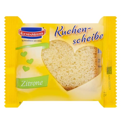 KuchenMeister Rührkuchen Scheibe mit Zitronengeschmack einzeln verpackt 16 x 25g von Kuchen Meister