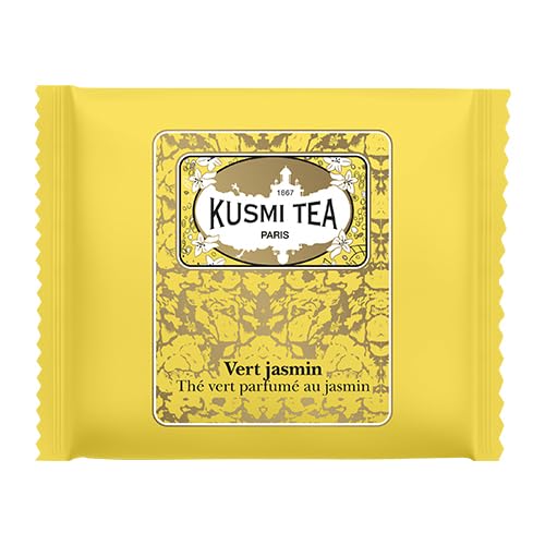 KUSMI TEA Vert Jasmin Bio – Box mit umhüllten Teebeuteln (50 Stück) von KUSMI TEA