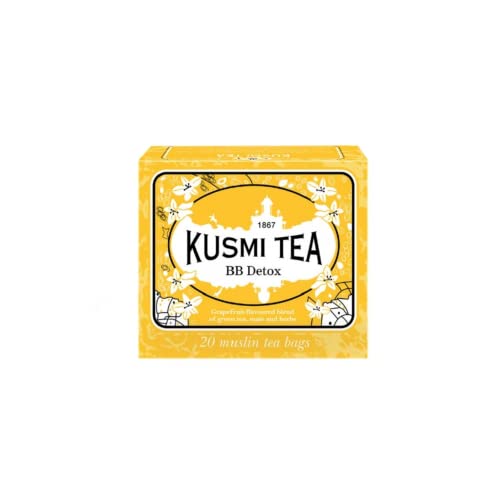 Kusmi Tea® | BB Detox | Grüner Tee aromatisiert mit Grapefruit, Yerba Mate, Fenchel und Löwenzahn – 20 Filter (44 g) von KUSMI TEA