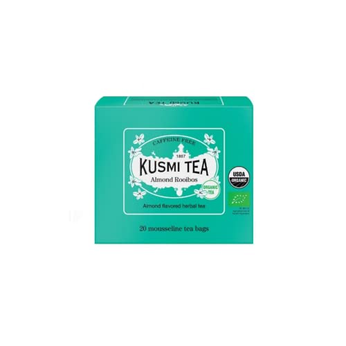 Kusmi Tea® | BIO-Rooibos- und Mandelaufguss | Rooibos ohne Koffein und Mandeln – 20 Filter (40 g) von KUSMI TEA