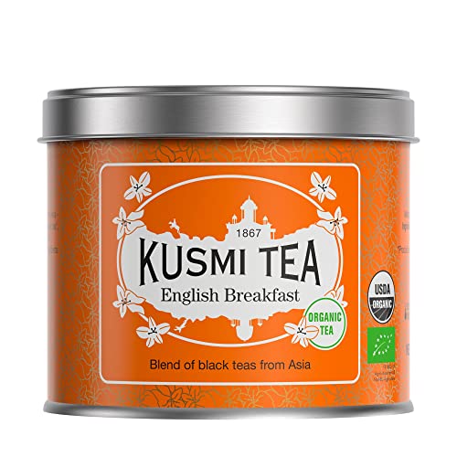 Kusmi Tea - English Breakfast BIO - Asiatische Schwarzteemischung - 100 g Metalldose (etwa 40 Tassen) von KUSMI TEA