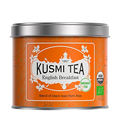 Kusmi Tea - English Breakfast - Bio Schwarztee-Mischung aus Asian - Ceylon und Assam - Loser Tee - 100 g Metalldose - Menge für etwa 50 Tassen von KUSMI TEA