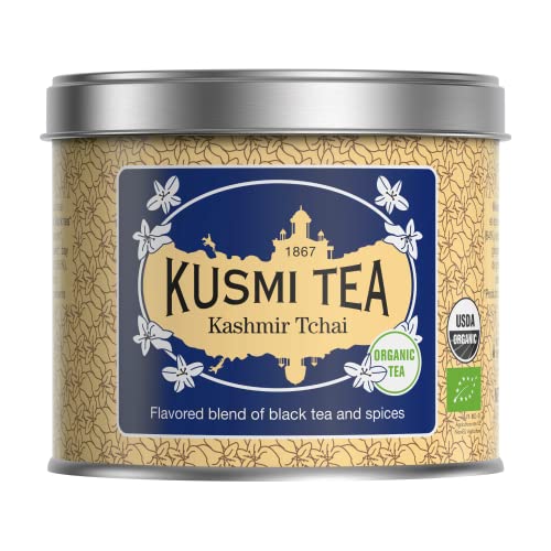 Kusmi Tea - Kashmir Tschai Bio - Schwarztee & Asiatische Gewürze - 125g Dose von KUSMI TEA