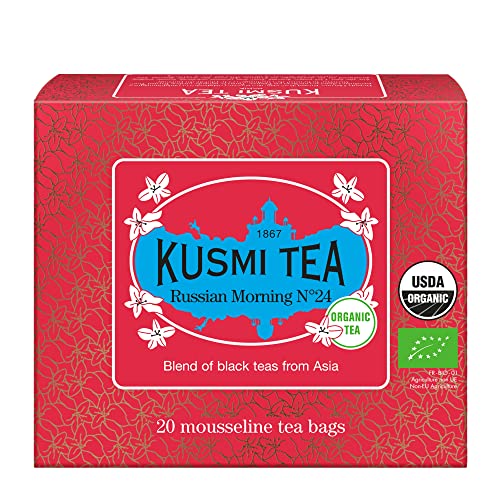 Kusmi Tea - Russian Morning N°24 BIO -Box mit 20 Musselin Teebeuteln von KUSMI TEA