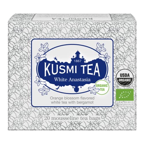 KUSMI TEA Tee - Weißer Tee mit Bergamotte, Orangenblüten und Zitronengeschmack - 20 Teebeutel (1er Pack) von KUSMI TEA