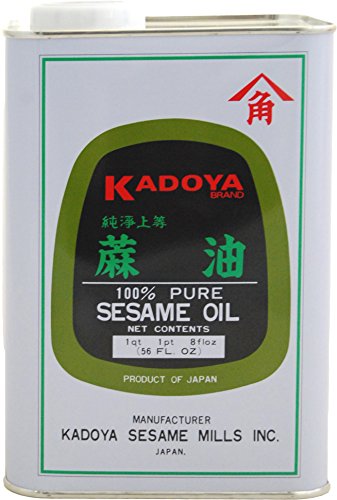 Kadoya Pure Sesame Oil, 56-Ounce Cans (Pack of 2) by Kadoya von Kadoya